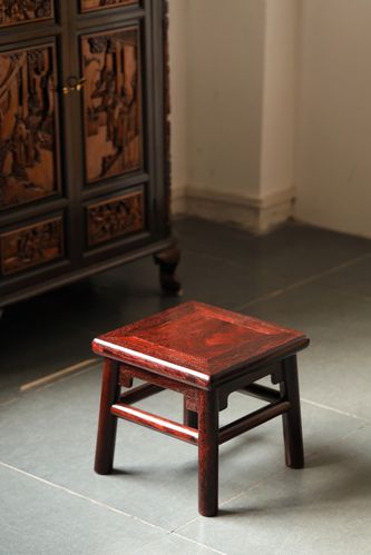 印度小叶紫檀独板富贵凳子小椅子全榫卯结构制实木家具文玩收藏品
