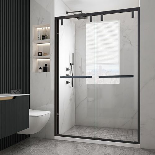 一字型淋浴房玻璃隔断浴室隔断玻璃门浴室干湿分离淋浴门卫浴门