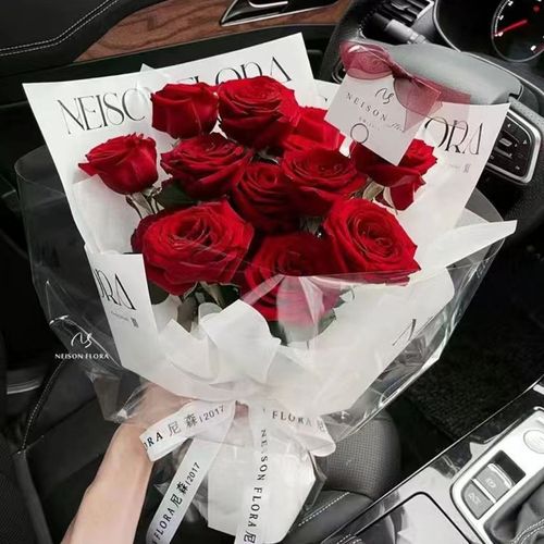 红玫瑰花束订花预定送女朋友求婚订婚表白同城速递配送花朵真花