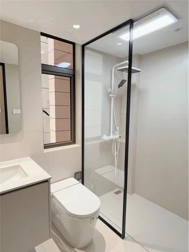 卫生间干湿分离隔断玻璃浴室玻璃门屏风洗澡间淋浴房家用简易浴屏