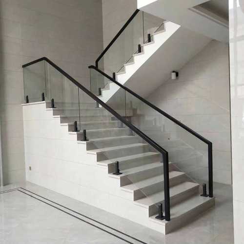 玻璃楼梯扶手超白钢化玻璃栏杆中式实木扶手简约现代轻奢扶手护栏已售