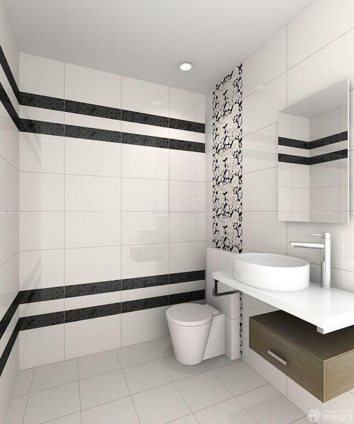 厕所简约瓷砖装修效果图片装信通网效果图