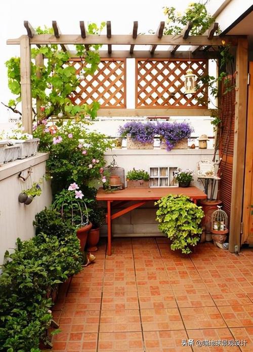 柔美的花园阳台景观设计