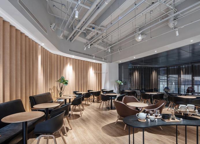 2022深圳工装咖啡厅简约风格装潢设计效果图