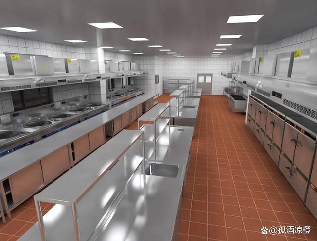 华厨厨房设备大型食堂厨房工程注意事项