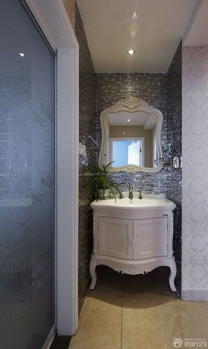 洗手间镜子壁纸设计图装信通网效果图