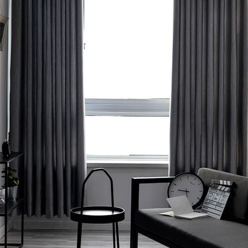客厅卧室阳台落地飘窗高遮光窗帘成品