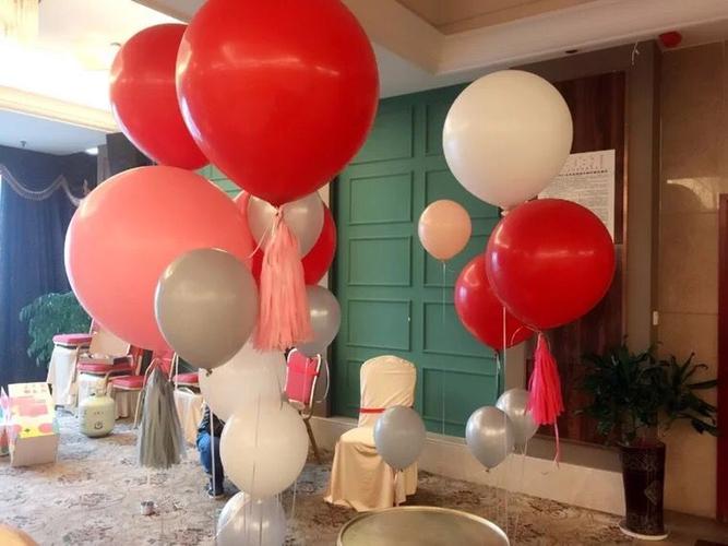 12寸加厚圆形气球生日布置派对舞台结婚晚会元旦年会新装饰用品冬
