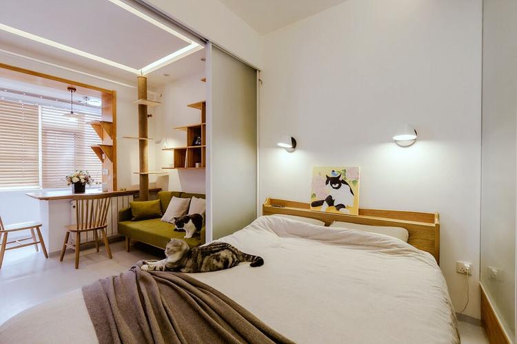 小户型卧室卧室现代简约28m05一居设计图片赏析
