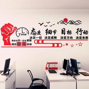 办公室装饰墙贴3d立体贴纸亚克力字画公司企业文化墙布置励志墙贴