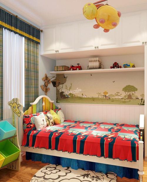 欧式装潢儿童房颜色设计效果图装修123效