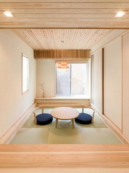 日式风格的家09素雅精致的原木风客厅