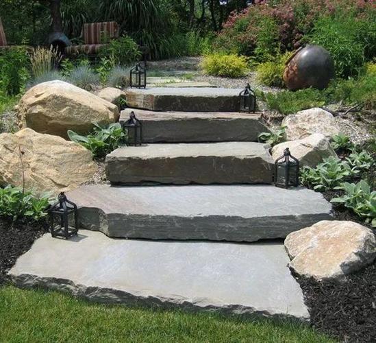 花园台阶设计一步一景不是梦让院子充满层次与美感