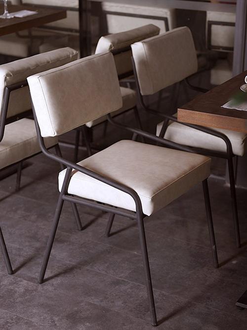 工业风椅子loft餐椅铁艺复古休闲家具靠背椅创意设计师咖啡厅椅子