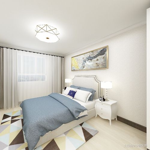 672室2厅简约实用又有格调的小户型卧室现代简约卧室设计图片赏析