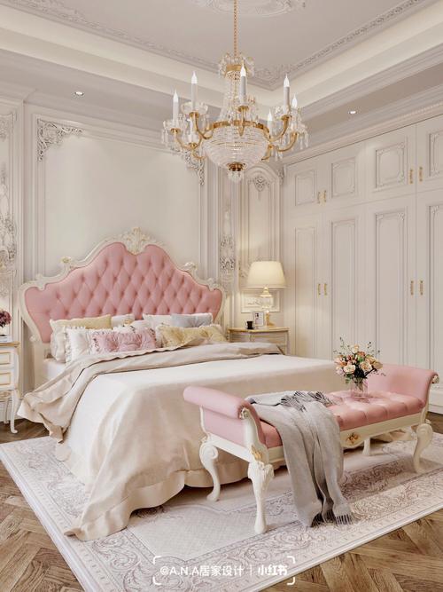 我的粉色仙女风卧室法式轻奢公主床