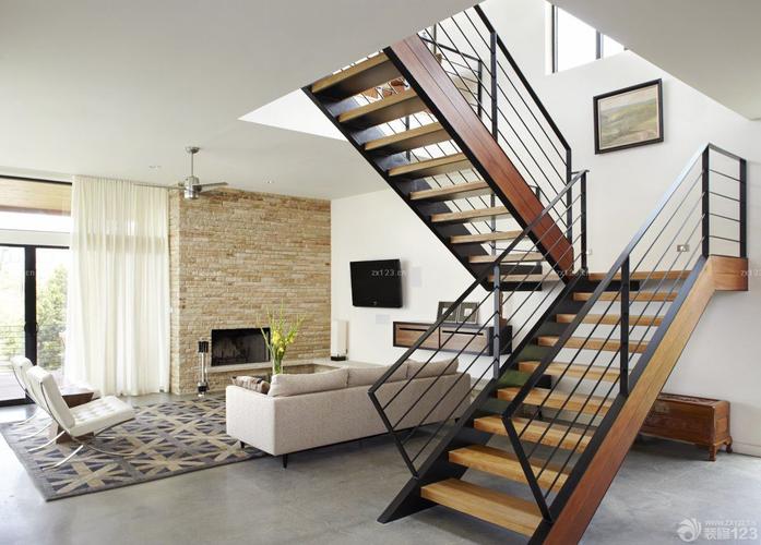 2020时尚欧式复式楼室内楼梯装修效果图大全
