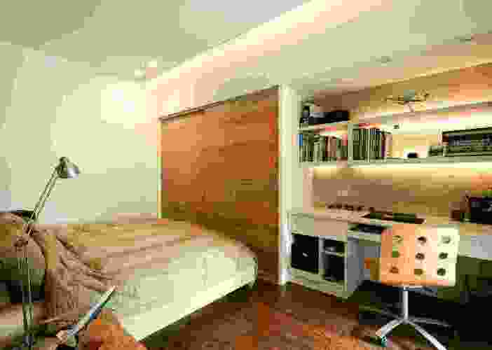 5款卧室兼餐厅设计效果图卧室书房一体两用榻榻米装修效果图