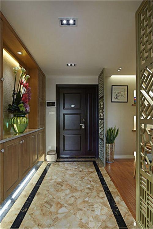 中式风格三居室玄关走廊装修效果图欣赏928010398