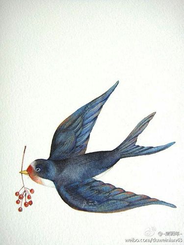 榆林市第十四小学主题绘画小燕子欢迎围观