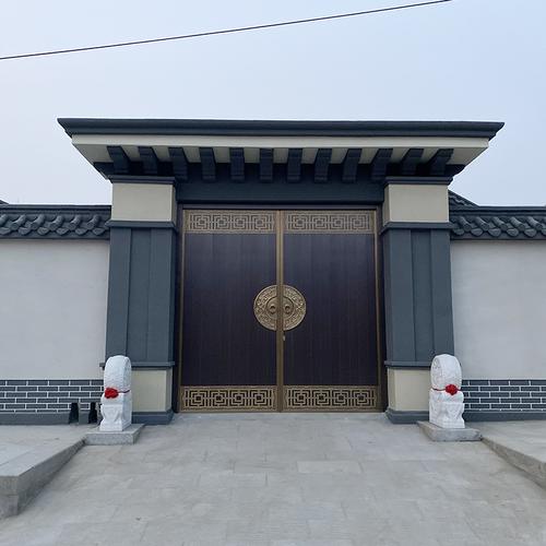 中式别墅大门庭院入户定制制做真铜仿铜锌合金进户门