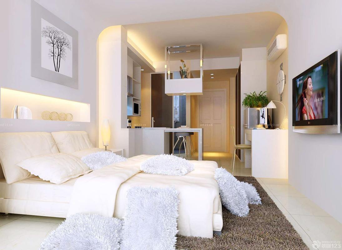 90平米小户型卧室床的摆放装修图片设计456装修效果图