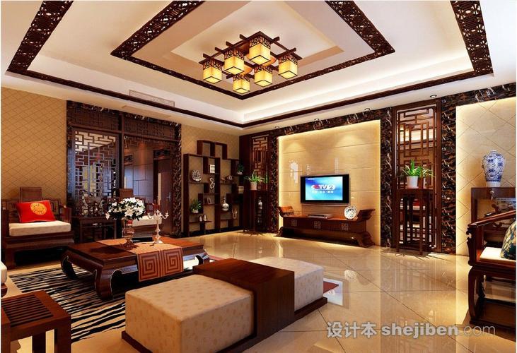 中式客厅装修效果图大全欣赏