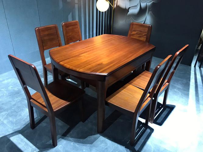 印尼花梨折叠餐台功能餐台圆桌长桌椅子菠萝格木是媲美红木家具的高档