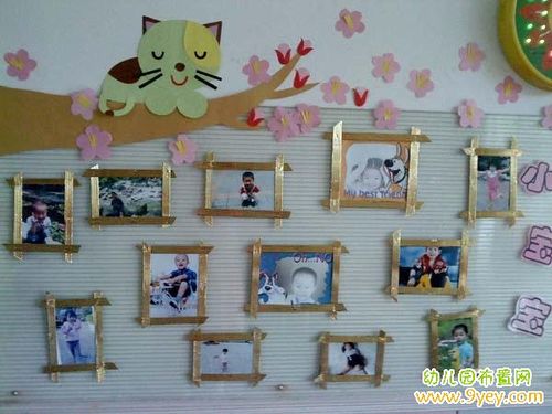 幼儿园小朋友照片墙布置图片
