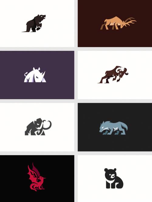 收集了一组创意动物logo一起来学习吧