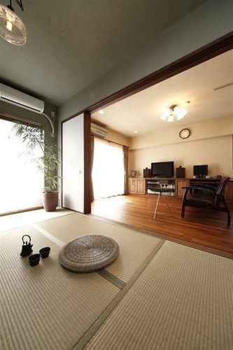 现代日式设计装潢三居室装修效果图