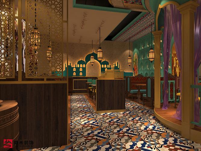 新疆民族特色餐厅室内装修多少钱新疆特色餐厅装修效果图