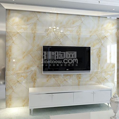最新佛山客厅瓷砖电视背景墙效果图