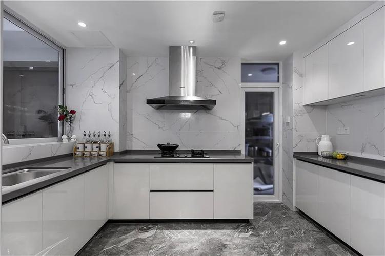 156平米轻奢风格三室厨房装修效果图橱柜创意设计图