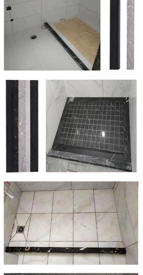 鎏金异彩淋浴房实心大理石挡水条卫生间隔断防水条浴室拦水条石基挡水