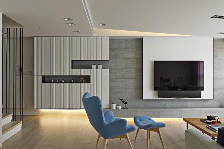 现代简约时尚家居装修风格电视墙效果图2022