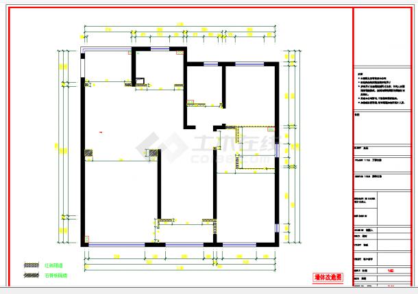 杭州140平米欧式风格三室两厅室内装修图cad图纸