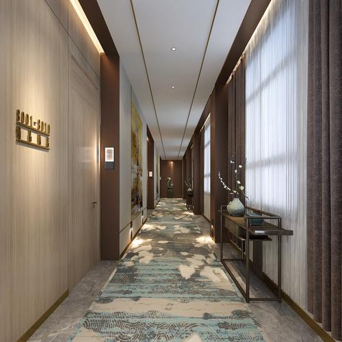 郑州新中式精品酒店装修设计公司案例效果图