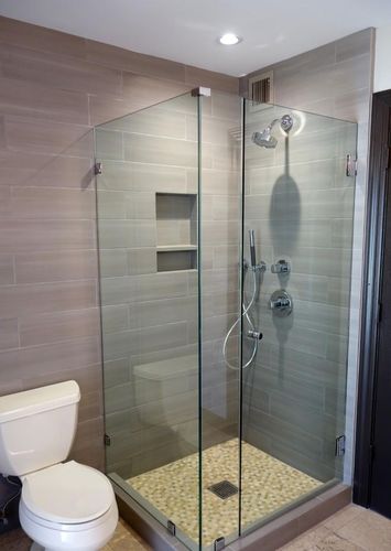玻璃家装浴室1方小户型淋浴房装修效果图