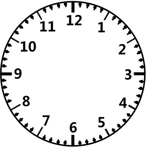 自制钟表盘带中心点小学数学一二年级认识钟表模型