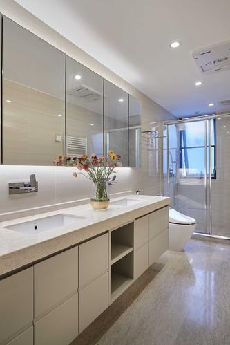 简约休闲三居室卫生间装修效果图现代简约卫生间装修效果图现代简约