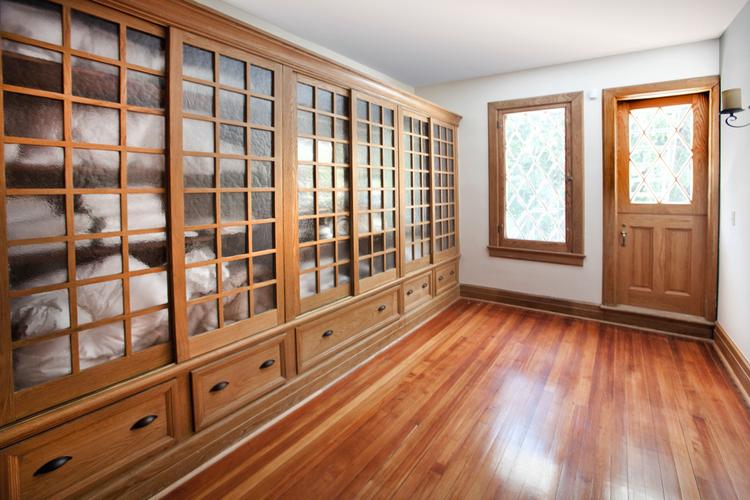 别墅新古典木质大型储物柜装修效果图