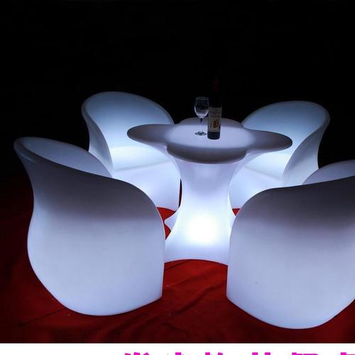 led发光家具欧式沙发靠背发光椅led七彩发光酒吧桌椅