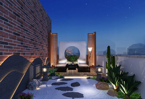 屋顶花园装修效果图成都效果图设计制作公司成都3d三维360全景效果