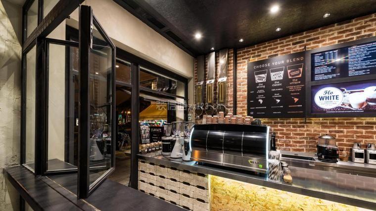 80平咖啡店吧台设计装修效果图
