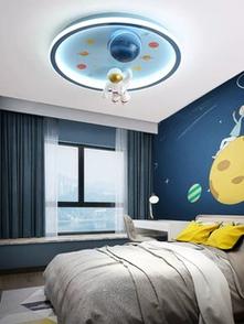 儿童房灯男孩卧室灯女护眼现代简约宇航太空卡通创意房间吸顶灯