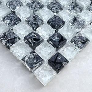 水晶玻璃瓷砖黑白图片