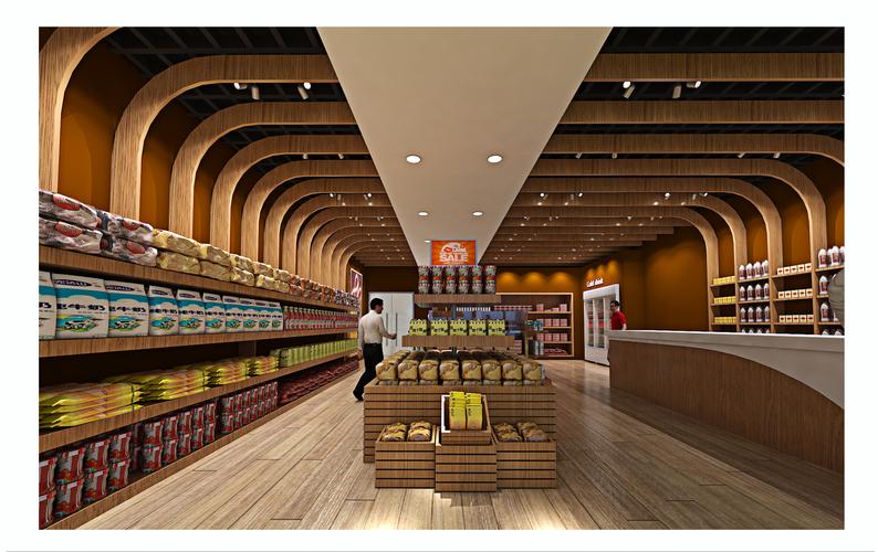 小型的超市方案超市装修设计效果图