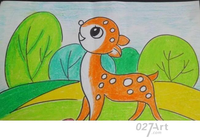 儿童动物画画