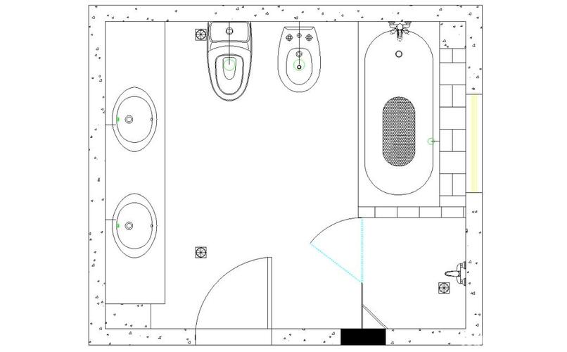卫生间设计平面图